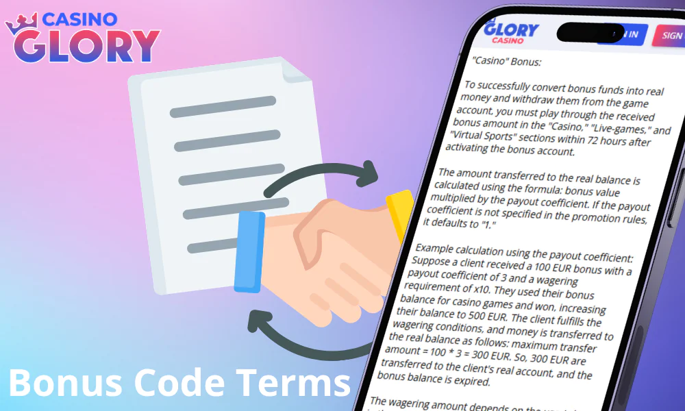 Basic terms and conditions for using promo codes